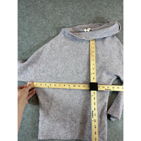 MOTH Anthropologie Sweater Womens Small Purple Knit Wool Batwing Dolman Sleeve - Picture 2 of 7